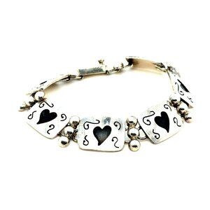 Silver Heart Bracelet